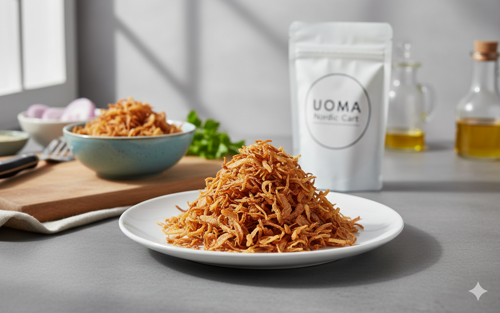 Premium Crispy Fried Onions 490 g – بصل مقلي مقرمش فاخر – جودة ممتازة.