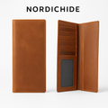 UOMA NordicHide Premium Leather Checkbook Wallet.