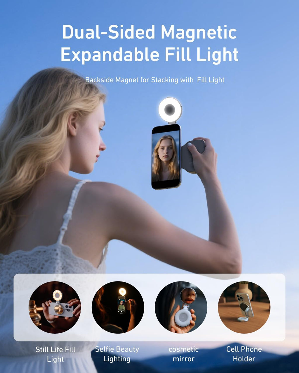 Telesin Fun Shot Magnetic Phone Camera Grip and Selfie Light Kit
