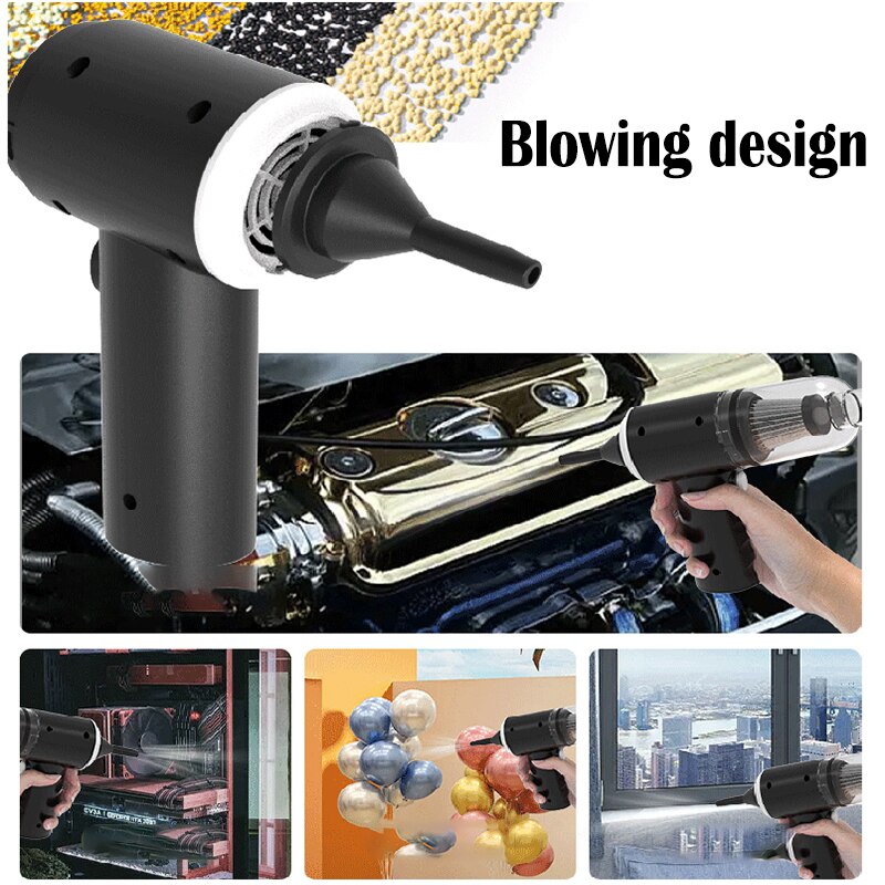 Wireless Car Smart Vacuum and Blower – Portable High-Power Auto Cleaner.
