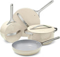 Caraway Nonstick Ceramic Cookware Set (12 Piece) Pots, Pans, Lids and Kitchen Storage.