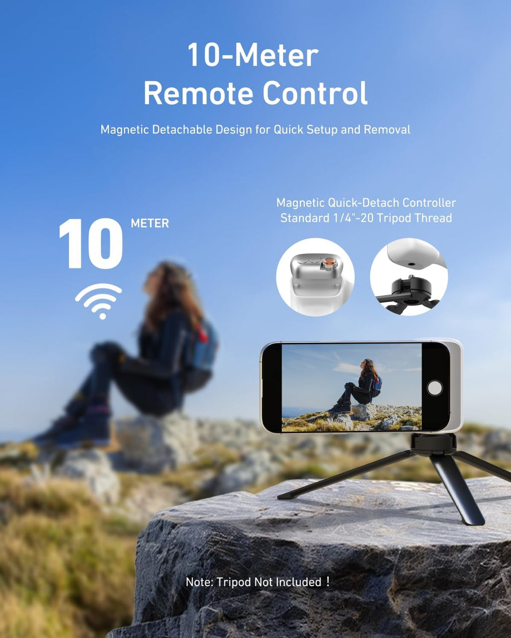 Telesin Fun Shot Magnetic Phone Camera Grip and Selfie Light Kit