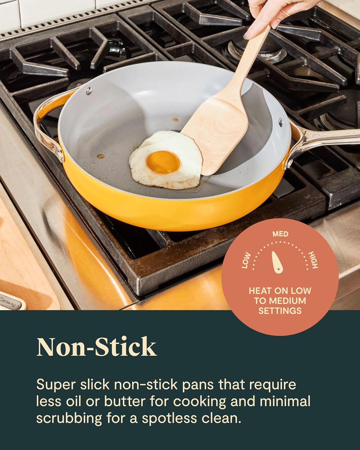 Caraway Nonstick Ceramic Cookware Set (12 Piece) Pots, Pans, Lids and Kitchen Storage