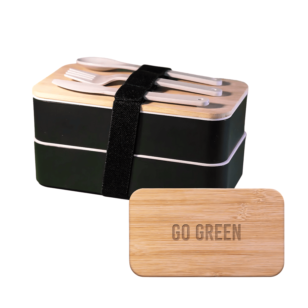 Custom Printed Double Decker Lunchbox Add Your Design or Logo to Custom Double Decker Lunchbox 1