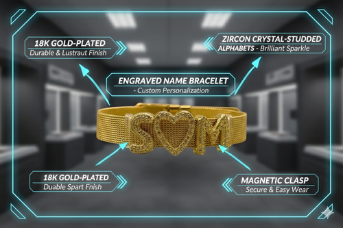 18K Gold Plated Jewelry NAMELET - Personalized