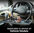 3-in-1 Multifunctional Car Steering Wheel Tray Table Gadget.