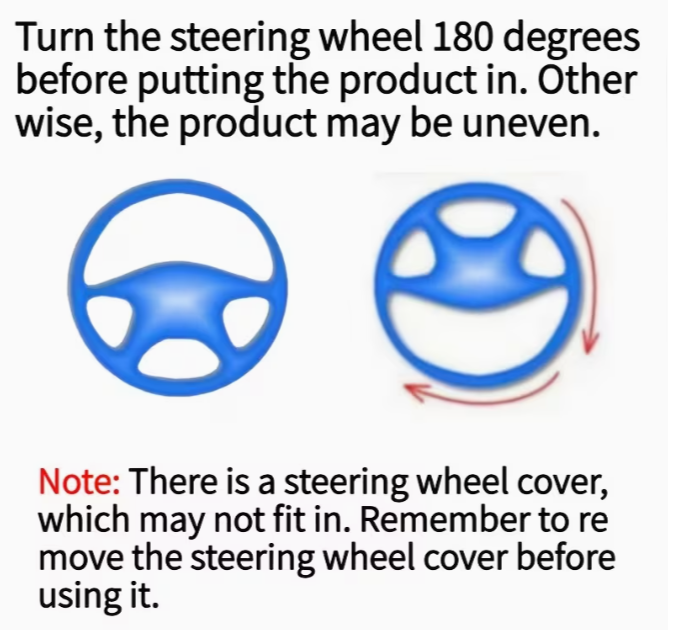 3-in-1 Multifunctional Car Steering Wheel Tray Table Gadget.