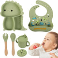 Kidilo Non-Slip Silicone Baby Feeding Set Bowl Plate and Cup